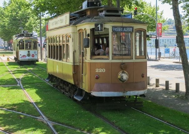 Tranvías en Oporto